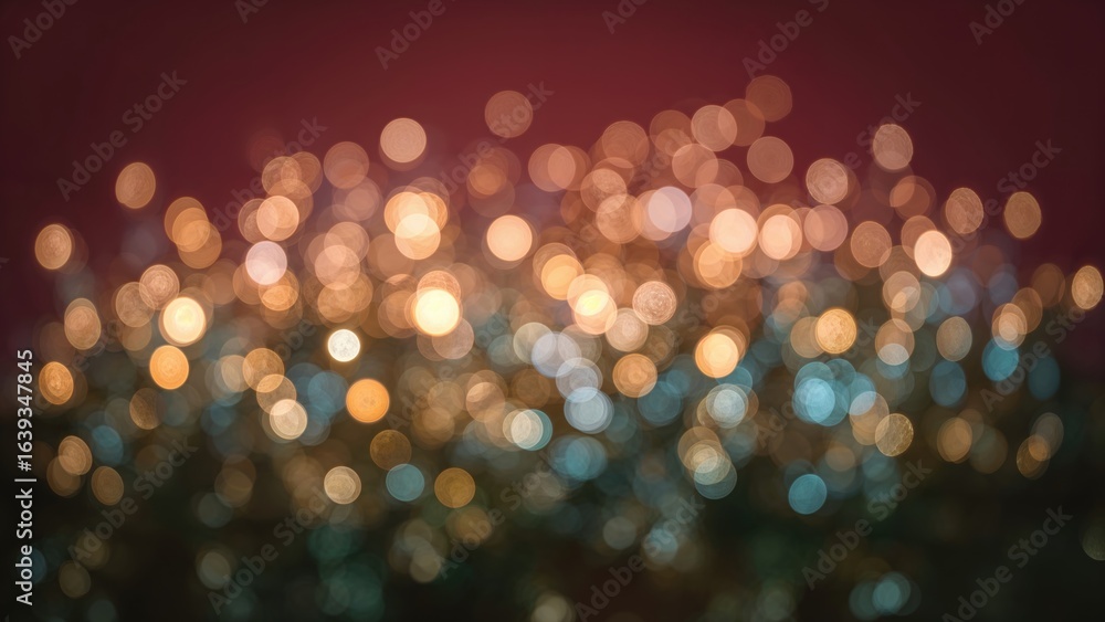 Poster festive abstract design featuring soft bokeh illumination