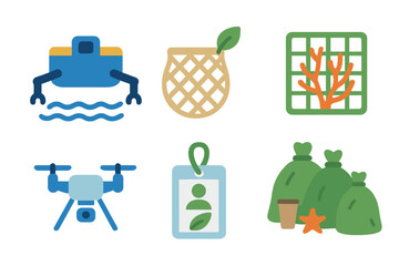 Innovative tools for environmental conservation efforts in aquatic ecosystems using drones and recovery equipment