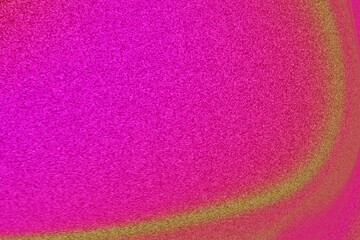 Retro green pink glowing gradient background with abstract wave and grainy noise texture for wide smooth banner
