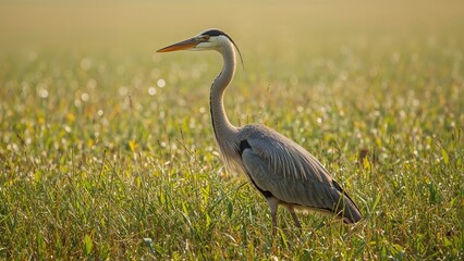 Fototapeta premium Blue Marsh Stork (Ardea Herodias)