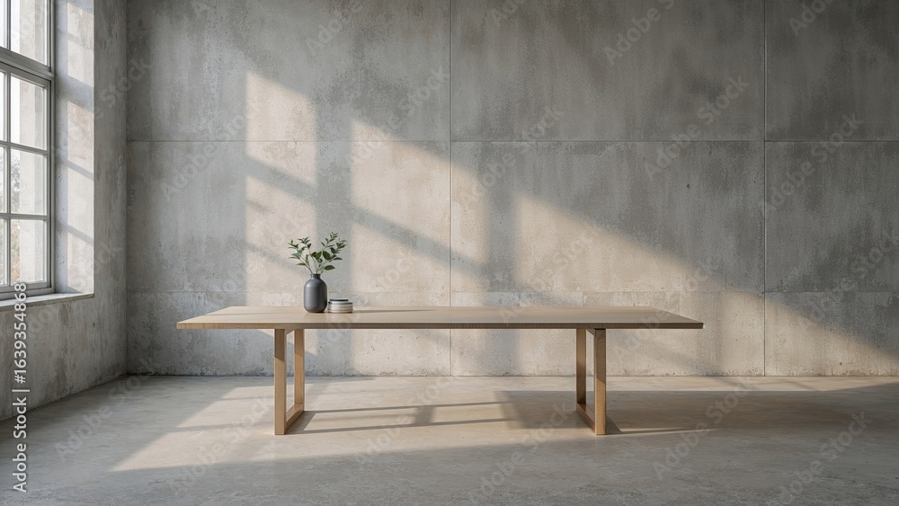 Poster background with gray overlay featuring window light and shadow effects