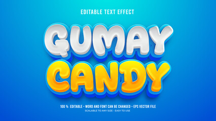 candy gumay editable text effect