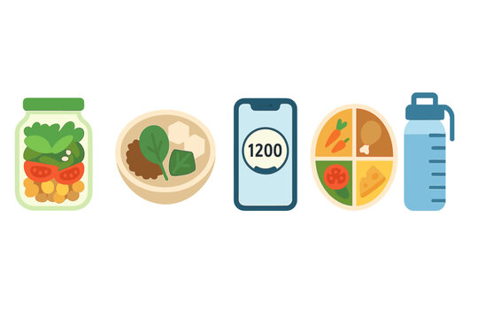 Healthful meal prep ideas for maintaining a balanced diet and tracking nutrition