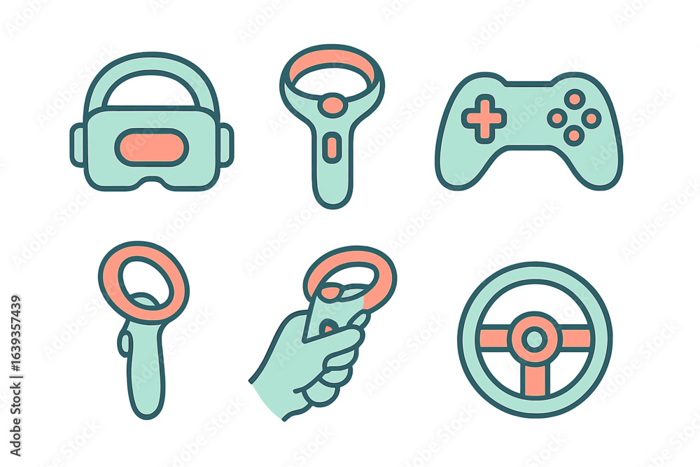 Poster technology tools for interactive gaming experiences with virtual reality and controllers