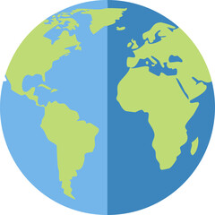 Fototapeta premium world map globe