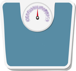 weight scale isolated on white