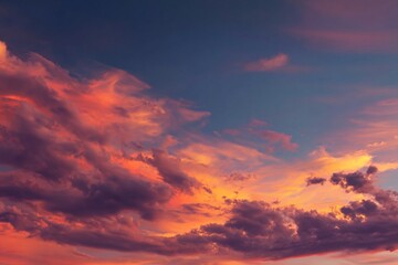 Naklejka premium red sunset sky