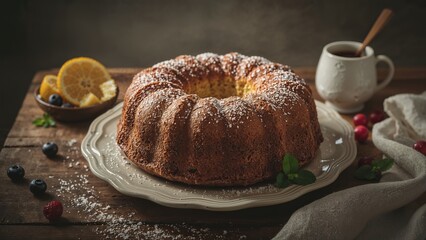 Freshly Baked Tasty Pound Cake