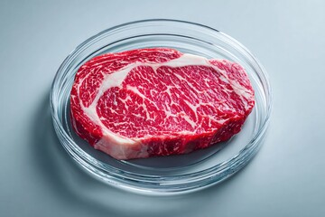 Cooking Prime Ribeye Steak Kitchen Food Photography Modern Setting Close-up Culinary Art
