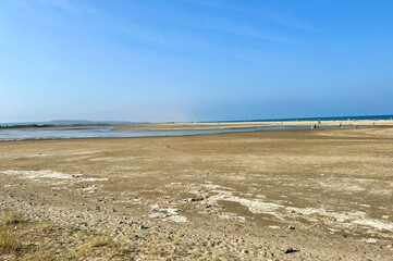 beach in la franqui, france