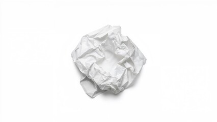 Isolated disposable napkin on a clean white background