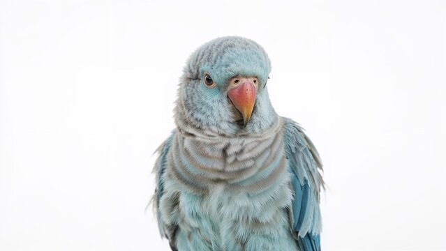 Tiny adorable blue forpus parakeet