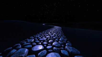 Obraz premium Luminous rock passage