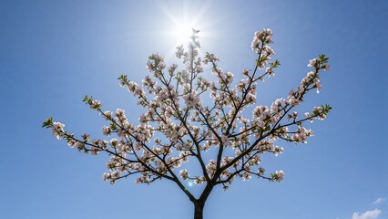 Vibrant red plum blossoms in a serene outdoor setting 01