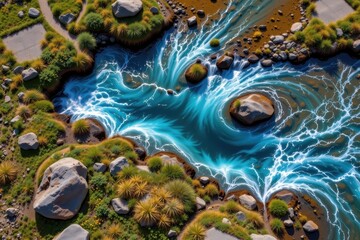 describe how digital earth supports research on climate impacts on freshwater availability distribution and quality critical for human and ecosystem survival.