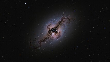 Genuine astronomical photo showcasing the renowned horsehead-shaped nebula within a well-known star grouping