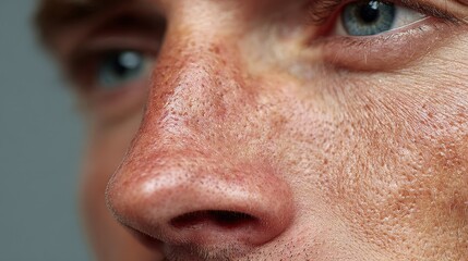 Close-Up of Basal Cell Carcinoma Lesion on Skin