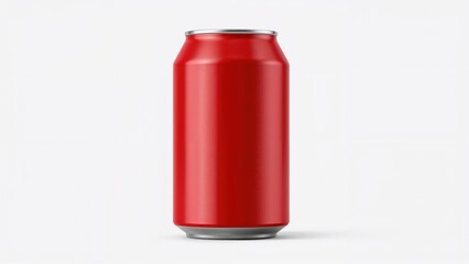 Crimson metal container, product display.