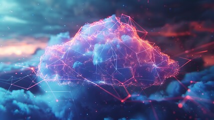 A vibrant fusion of technology, science, and design, featuring digital patterns, abstract shapes, and futuristic concepts. Dynamic waves, geometric grids, and colorful stunning