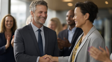 Successful Business Partnership Announcement