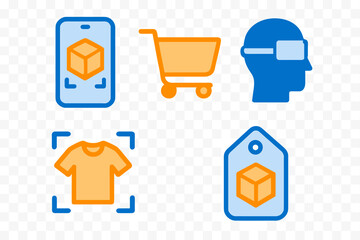 Innovative shopping concepts featuring augmented reality and online retail tools in a modern digital landscape