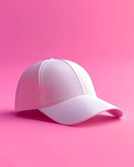 Fototapeta premium Trendy snapback cap mockup for fashionable apparel designs and professional branding displays