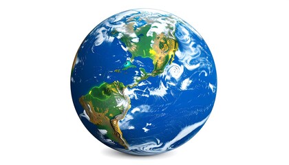 Detailed illustration of planet earth.