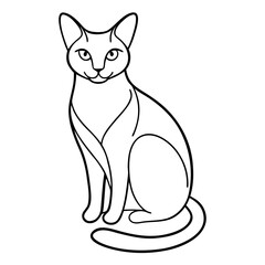 black cat vector illustration