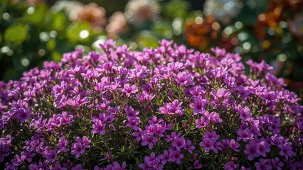 Obraz premium Gorgeous purple phlox blooms