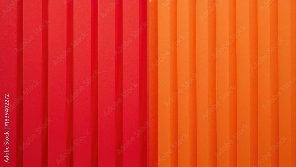 Poster energetic red and orange paper design showcasing vertical, pointed layers with a matte smoothness. t