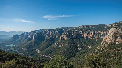 Breathtaking Peaks Overlooking a Serene Valley