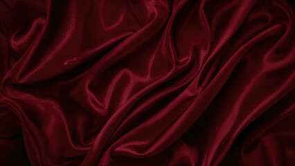 Rich red satin material surface