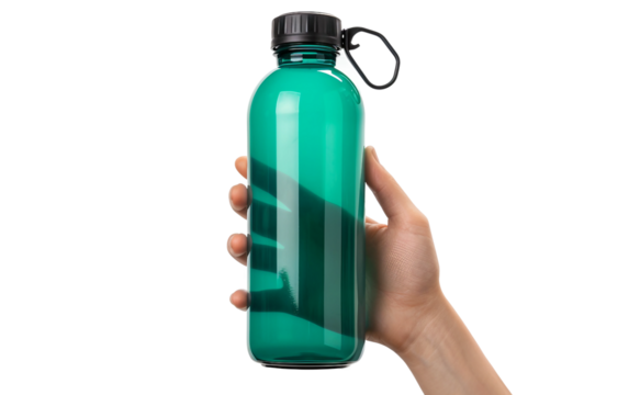 Eco Friendly Lifestyle Shown by a Hand Gripping a Reusable Water Bottle