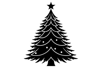 Obraz premium Set of christmas trees