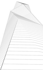 Abstract architecture 3d background