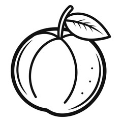 vector illustration of a red apple