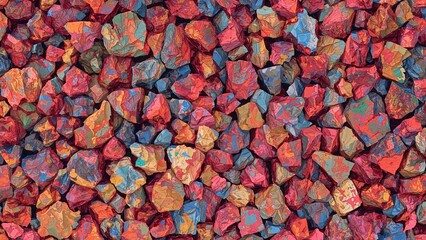 Distressed coarse color wood chip fabric pattern