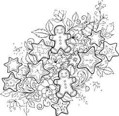 christmas, pattern, flower, vector, floral, design, seamless, vintage, illustration, ornament, decoration, art, wallpaper, nature, decor, texture, element, flowers, mandala, leaf, retro, ornate, lace,