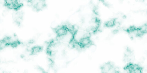 Abstract sky blue watercolor texture with white clouds and a hint of green leaves