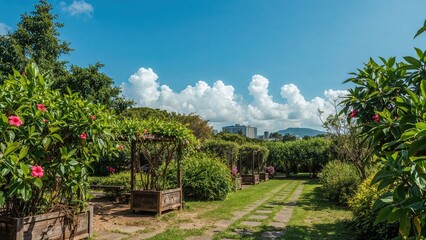 Peaceful Garden Retreat Amidst Greenery