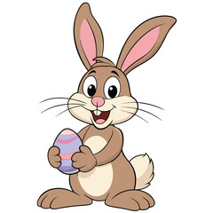 Obraz premium easter bunny with egg