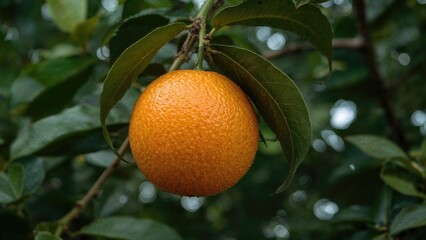 Small, spherical citrus fruit called mandarin orange (Citrus reticulata)