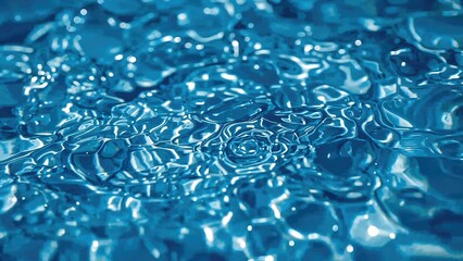 Splashing water and waves