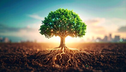 Digital Tree of Life:  Sunrise, Technology Roots
