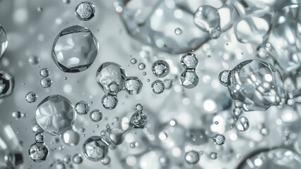 Water beads on smooth glass pane