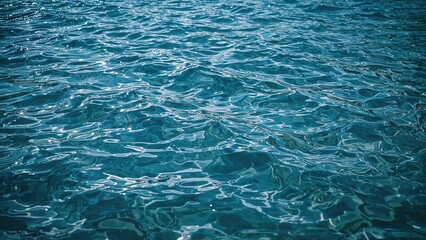 Obraz premium Surface waves formed on flowing water