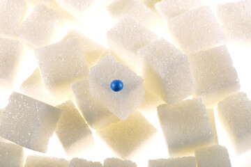 Zuckerrübenpille,  Würfelzucker, Sachaufnahme