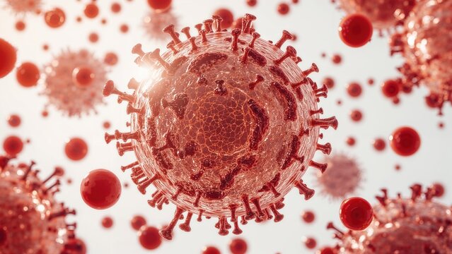 1000x view of plasma cells alongside atypical red blood cells in peripheral blood