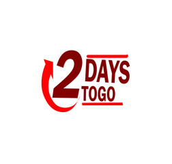 day to go countdown disounts and sale time vector on white background
