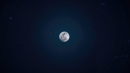 Dark sky featuring a big moon at night